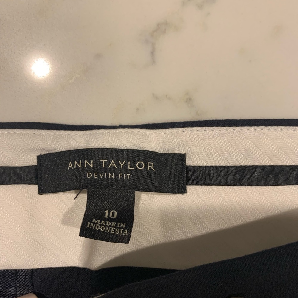 Ann Taylor Navy Devin skinny pants